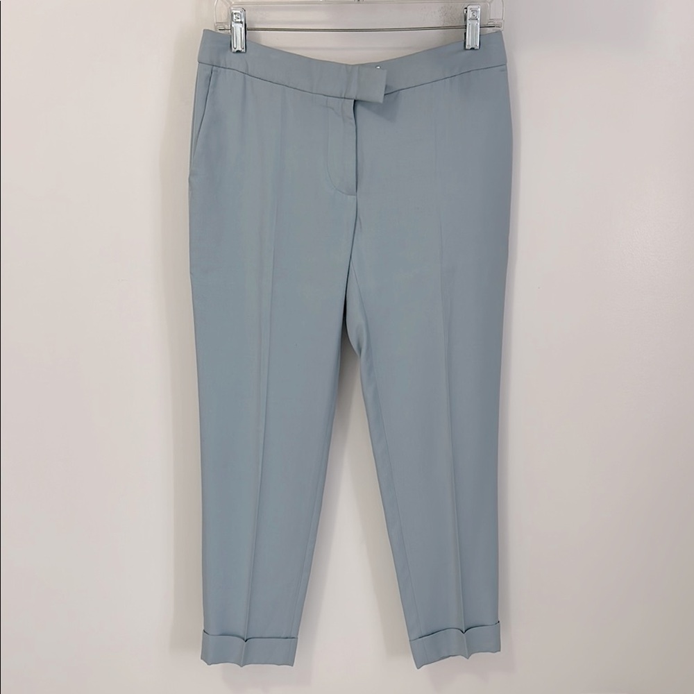 Stella McCartney Light Blue Cuffed Ankle Trousers